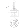 Lustră LED modernă dimabilă neagră 150W/3000K Orbit 01-2244-TRIAC Redo